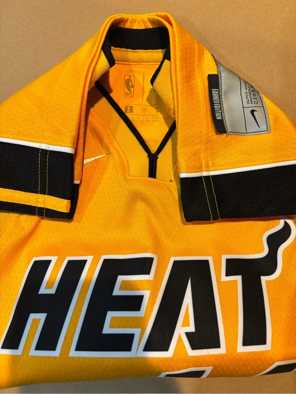 Nike HEAT yellow and blue  #14 Basketball Jersey